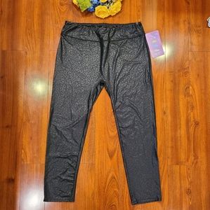 Kyoyo Black Animal Print Leggings Size 2XL